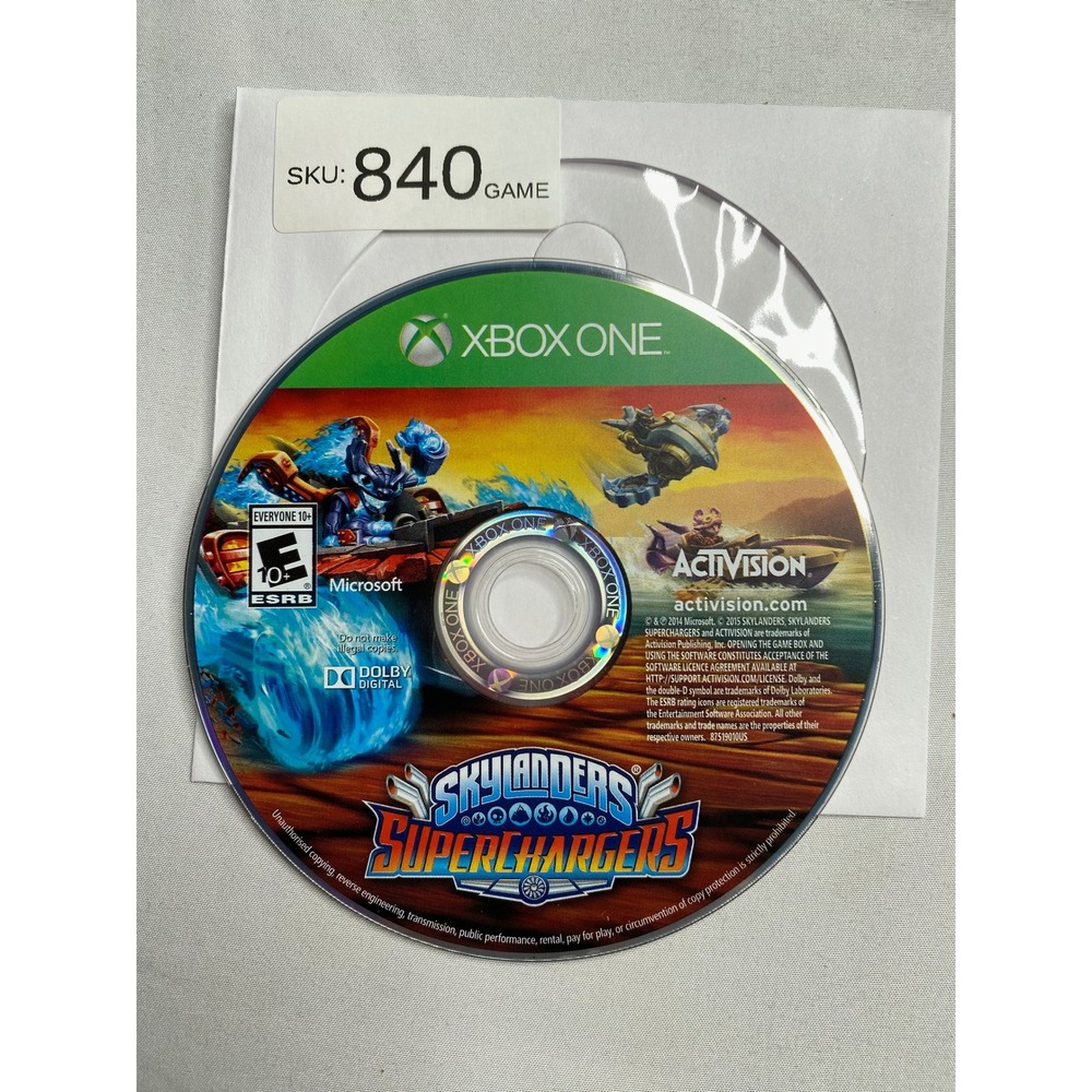Skylanders SuperChargers Microsoft Xbox One Game Disc Only